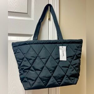 Vera Bradley Quilted Black Tote
